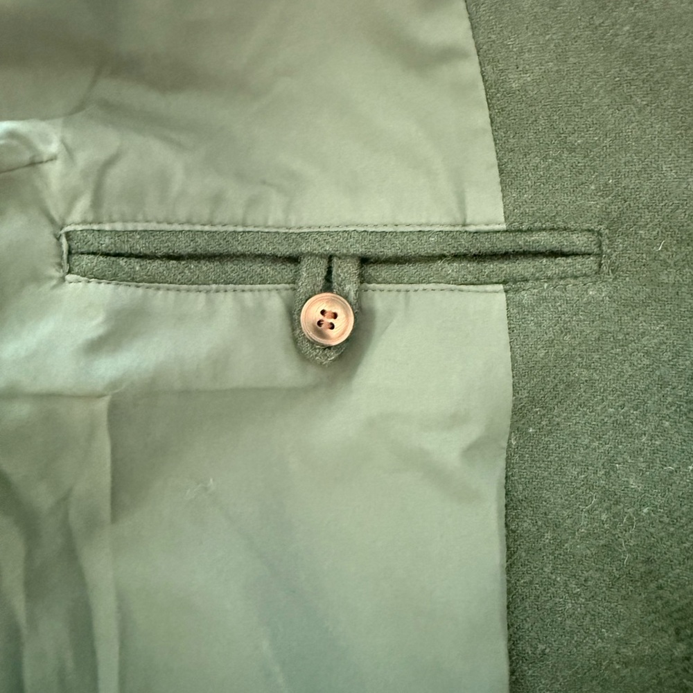 Madewell The Brushed Oversized Dorset Blazer Green Wool Jacket Plus Size 1X - Picture 9 of 10